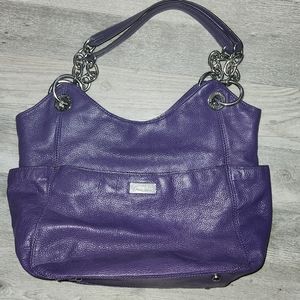 Beautiful purple leather purse